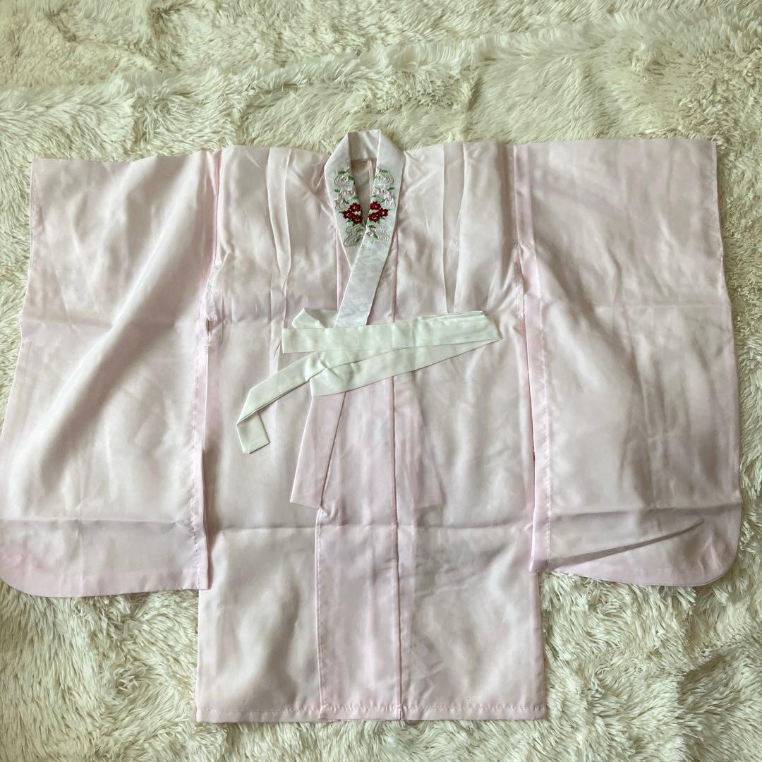 極美品 3歳 七五三 被布 花柄 着物 7点セット おまけ付き 晴れ着 女の子