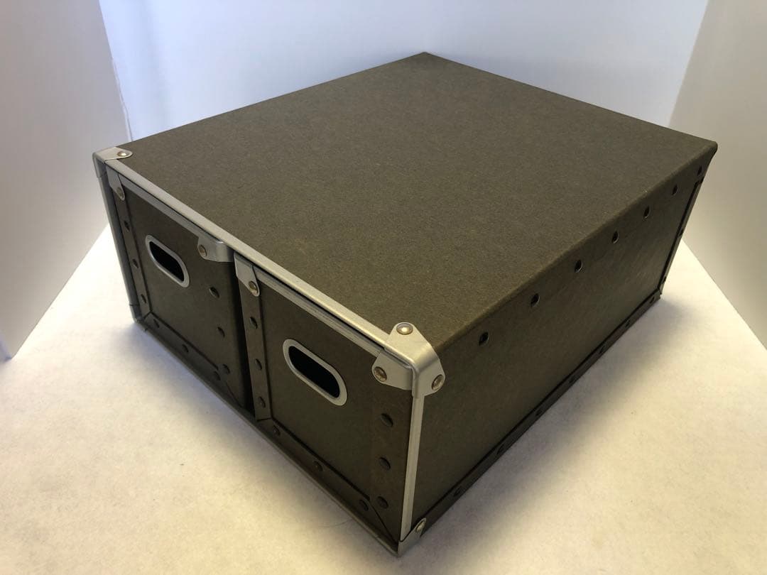 無印良品 硬質パルプボックス 3個セット 引出式 CD収納 深型