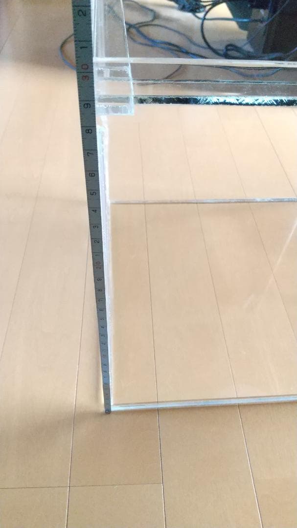 美品 アクリル水槽 蓋付 300 正方形 キューブ