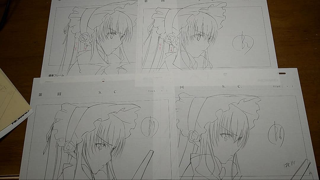 ローゼンメイデン　真紅　直筆原画