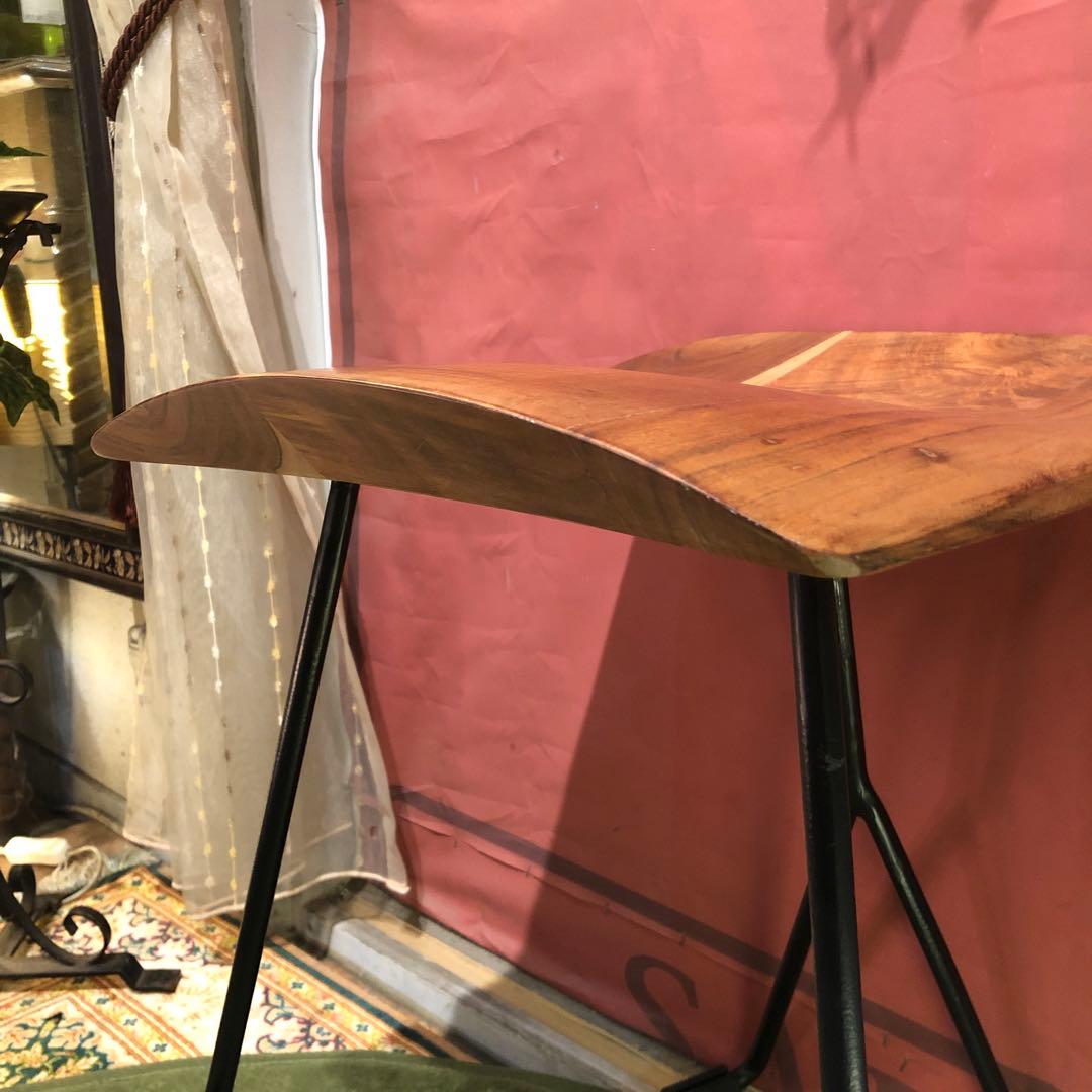 インダストリアル系　アカシアソリッド鉄脚　MASARAスタイル