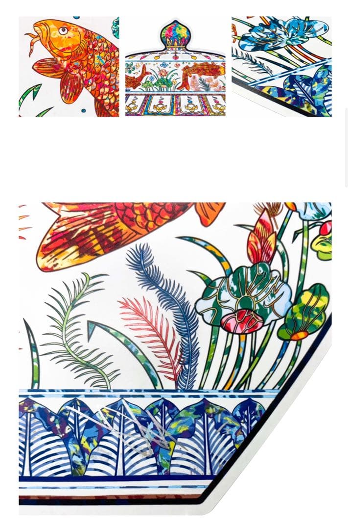 村上隆 ポスター『魚藻荷蓮紋蓋罐 明嘉靖朝 景德鎮五彩瓷』