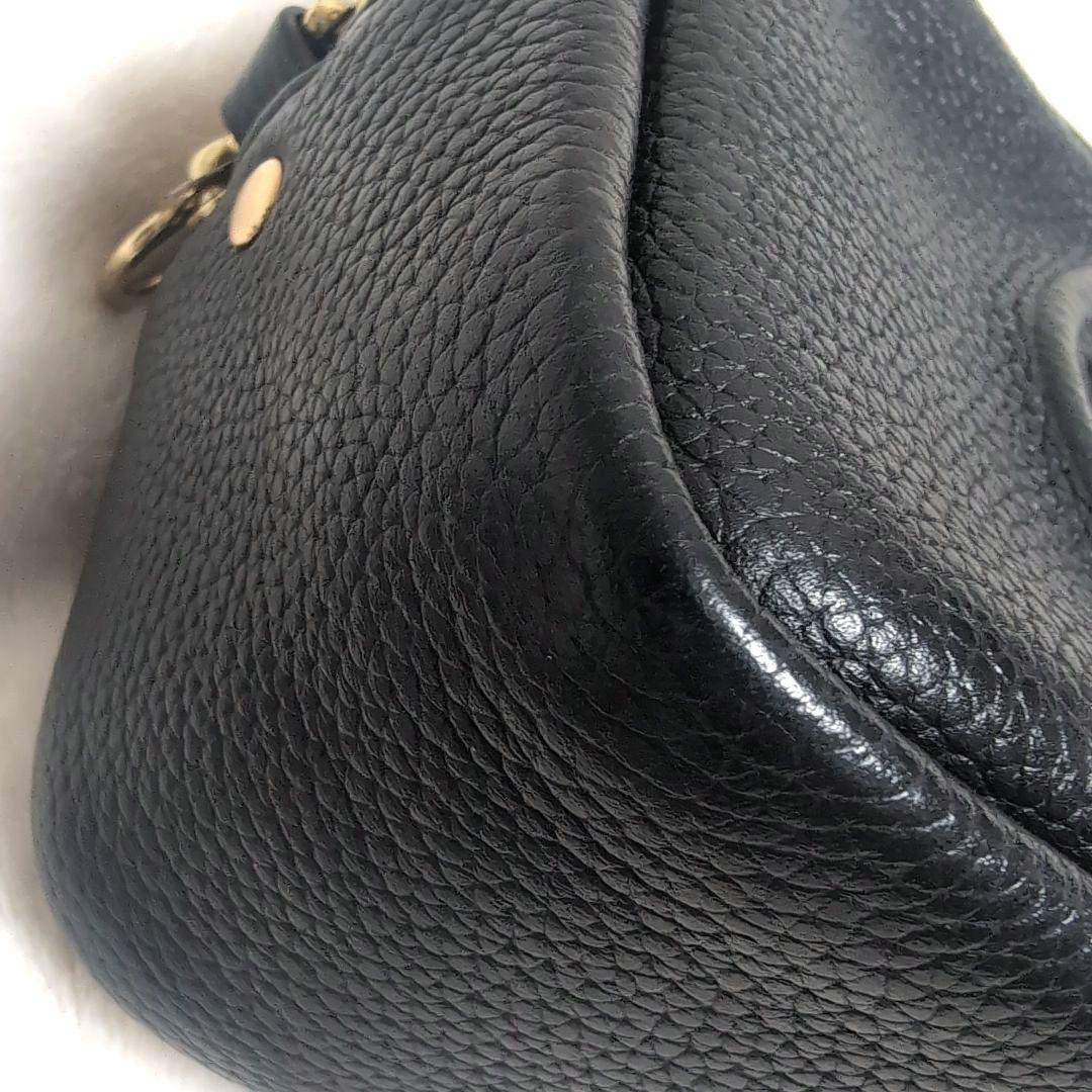 TORYBURCH　トリーバーチ　ペリー ボンベミニショルダーバッグ　レザー　黒