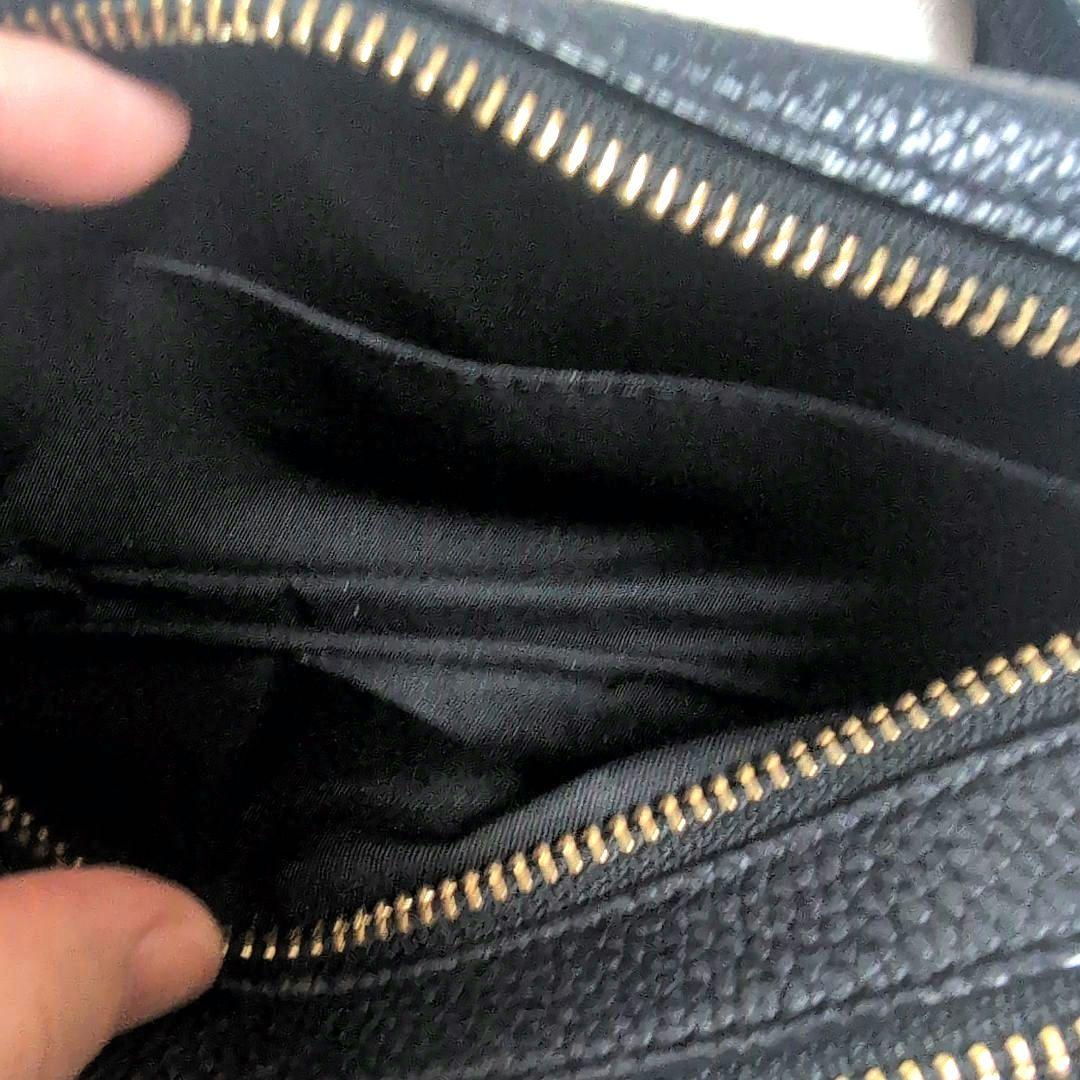 TORYBURCH　トリーバーチ　ペリー ボンベミニショルダーバッグ　レザー　黒