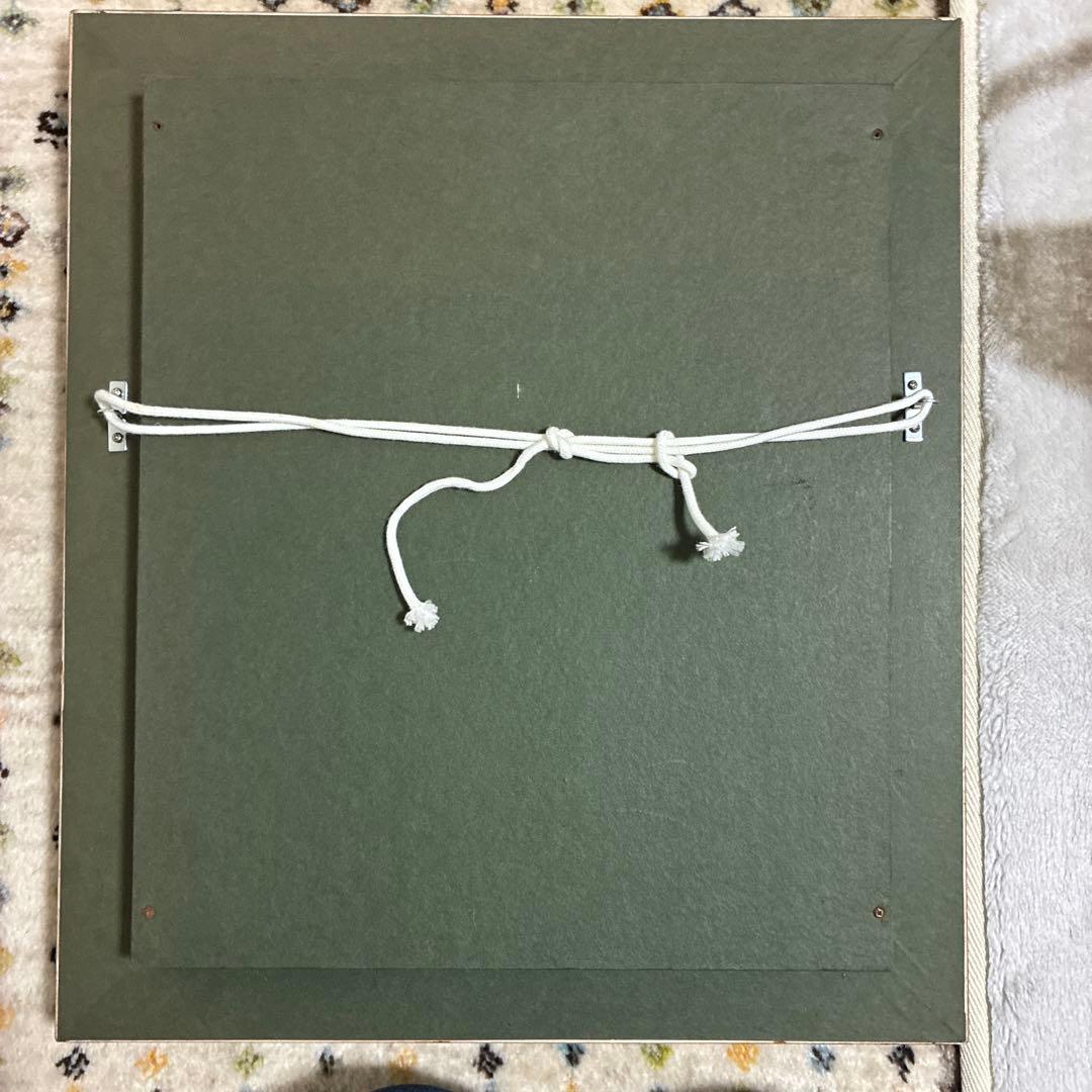 立川広己 F3号キャンバス画 肉筆 油彩 絵画 ミモザ 美術品