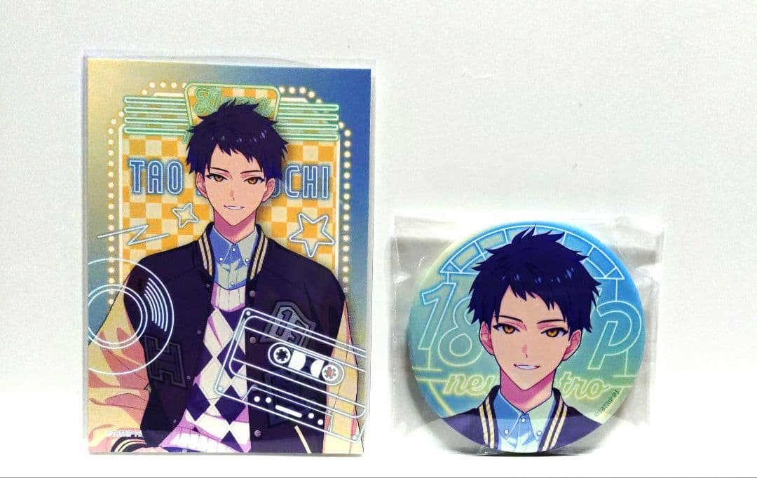 18TRIP 木ノ内太緒 タワレコカフェ 缶バッジ チェキ風カード エイトリ