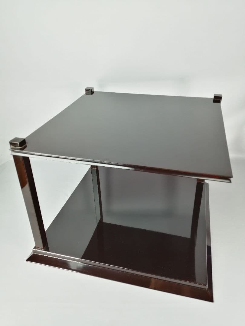 茶道具】塗師長完作 直斎好み矢筈棚 武者小路千家 官休庵