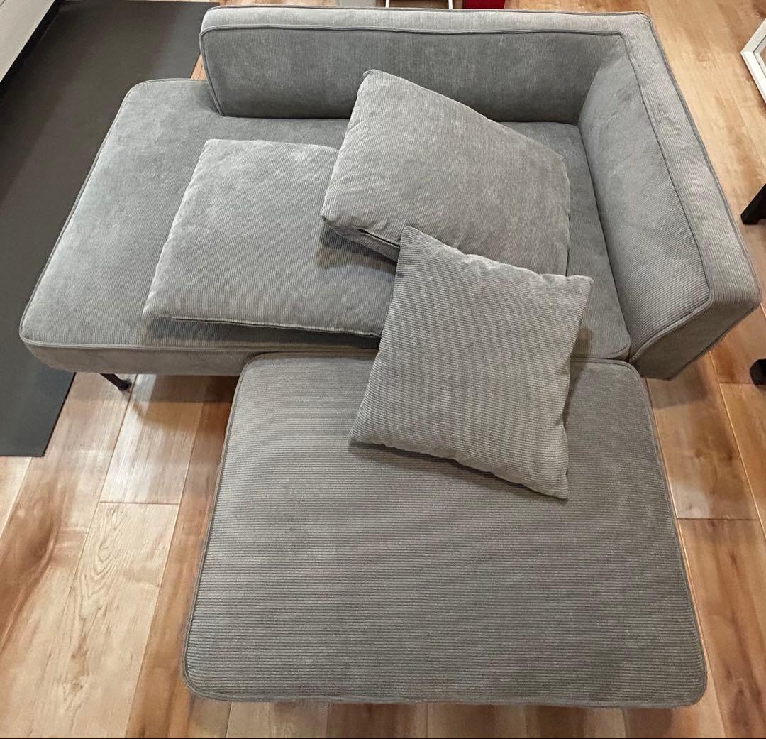 【連休SALE】シエナ ソファ 2人掛け＋オットマン セット