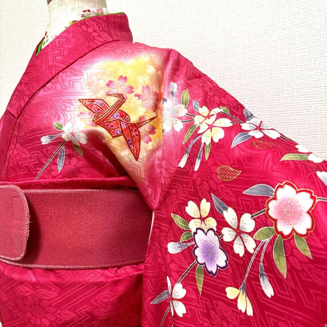 七五三　正絹　着物、長襦袢　7歳