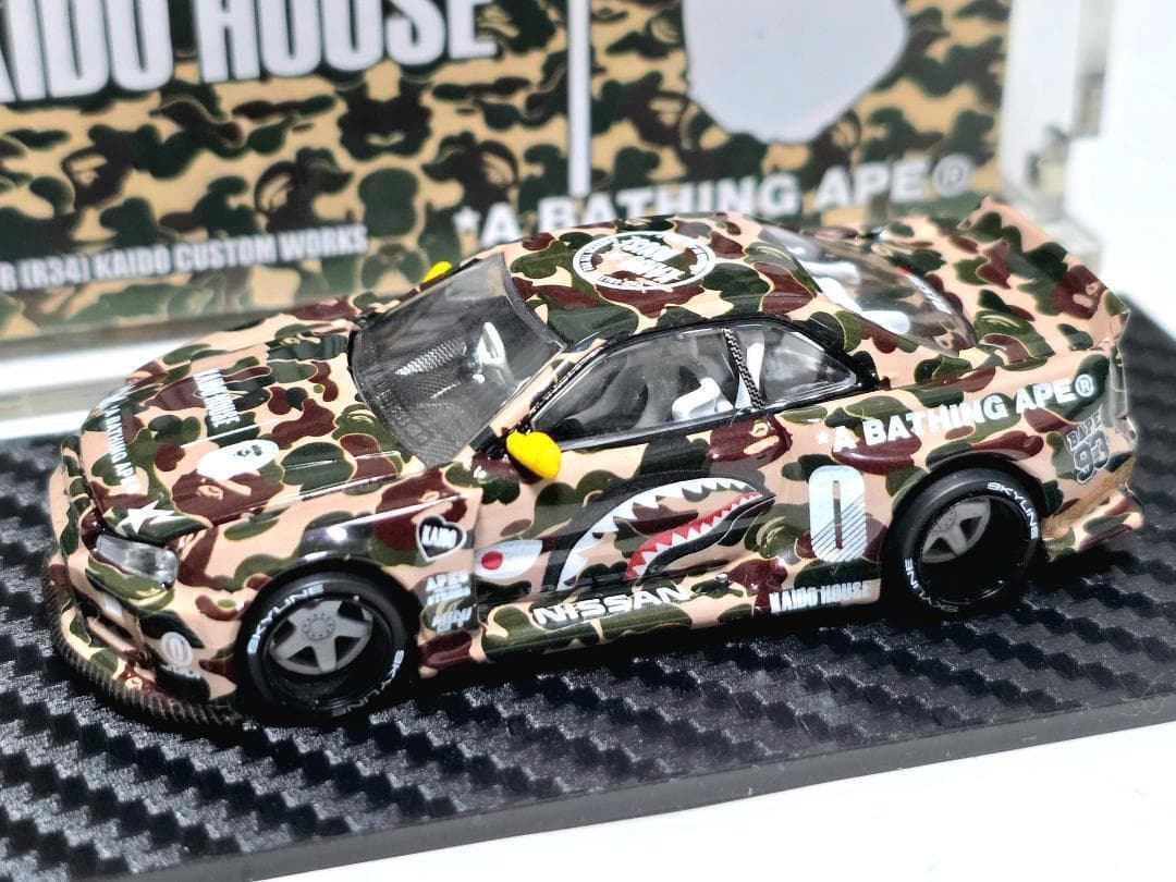 MINIGTKAIDO★HOUSE GT-R R34 BAPE 1セット