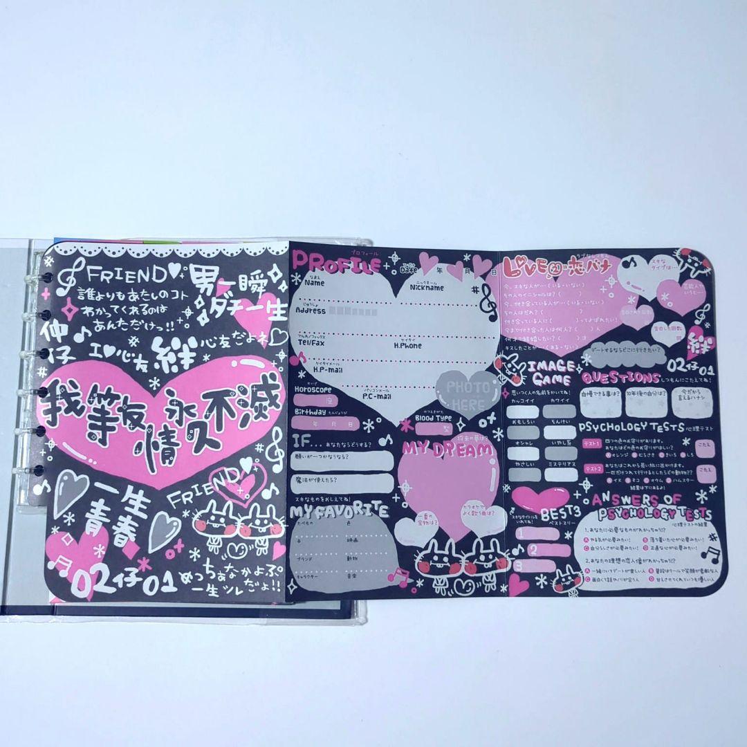 当時物】平成レトロ プロフィール帳 ギャル