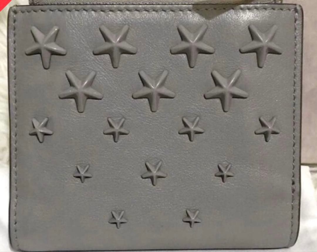 なこな　未使用✨ジミーチュウ 二つ折り財布 レザー　スタッズ　スター