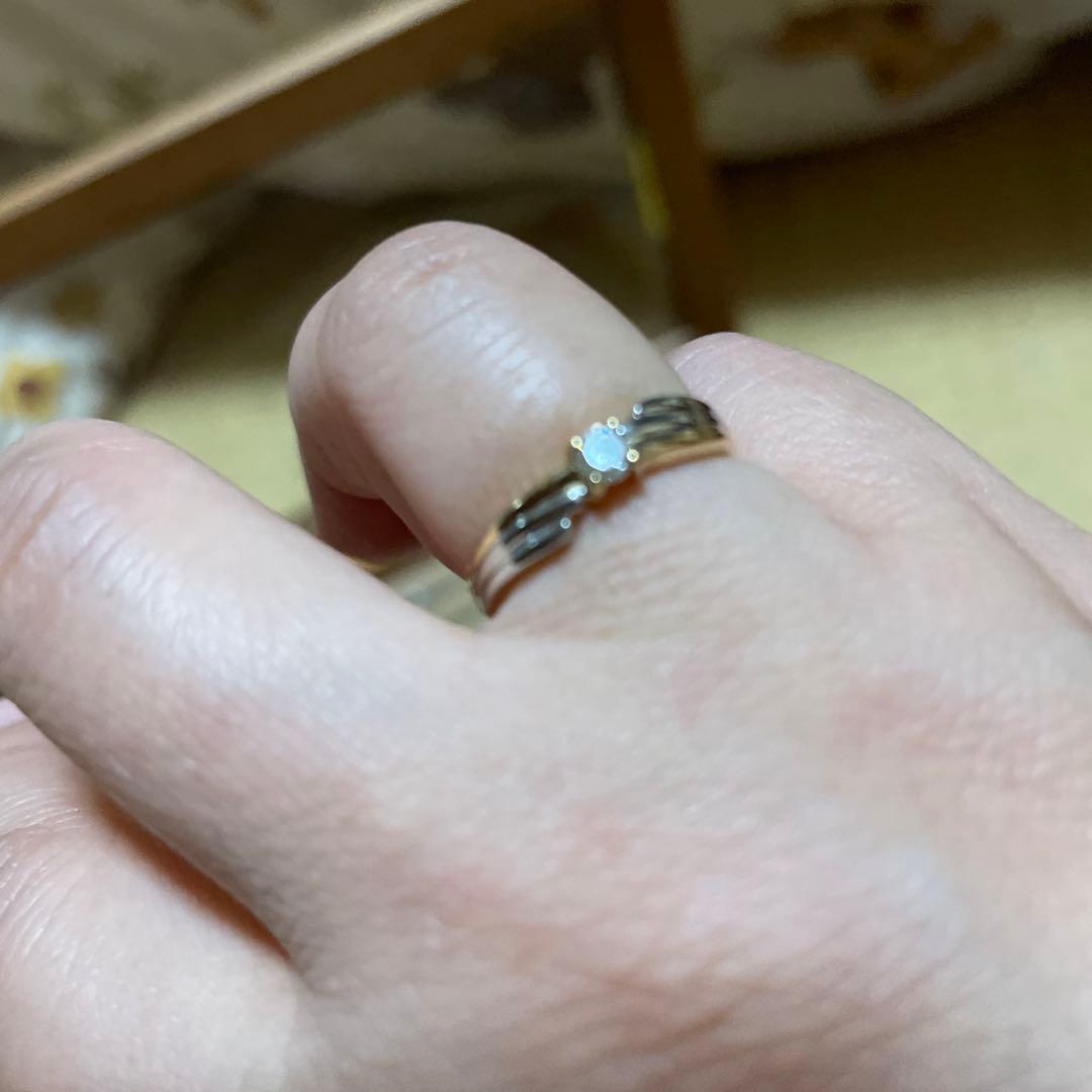 最終値下げ　ダイヤプラチナ18金リング12.5号