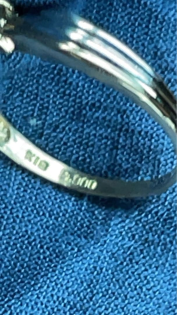 最終値下げ　ダイヤプラチナ18金リング12.5号