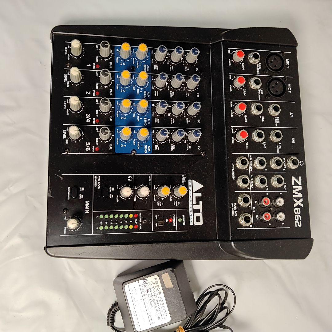 音響ミキサー ALTO ZMX862 6ch ACアダプター付き 値引き！ - メルカリ