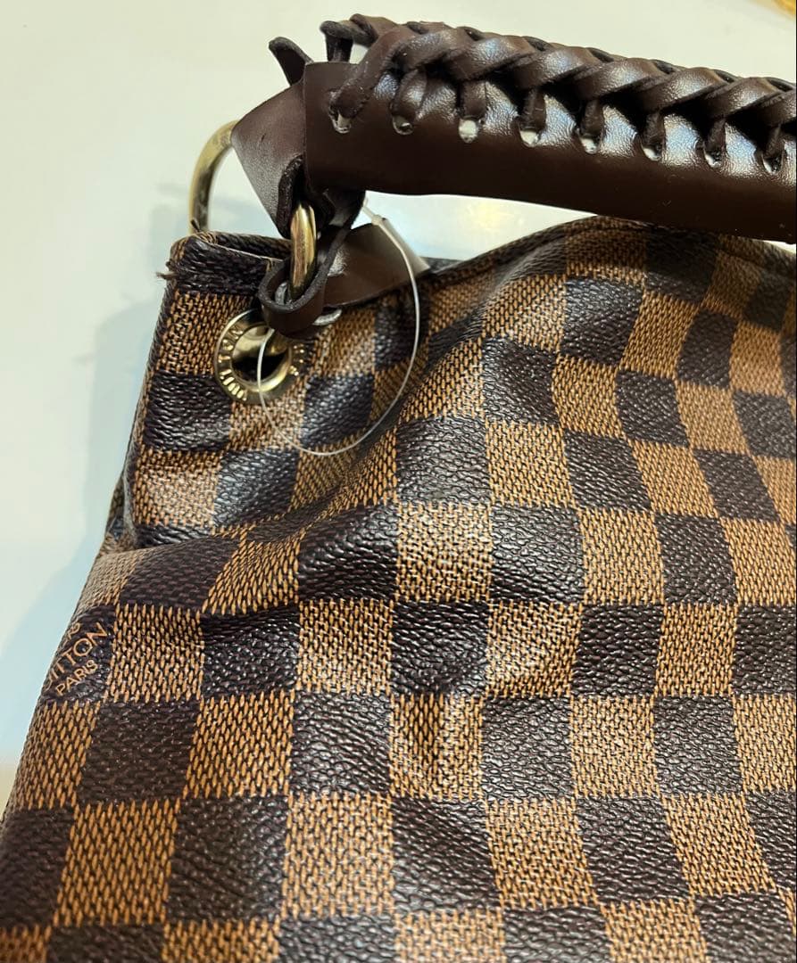 ハンドバッグ 大 ブラウン ポーチ3点セット