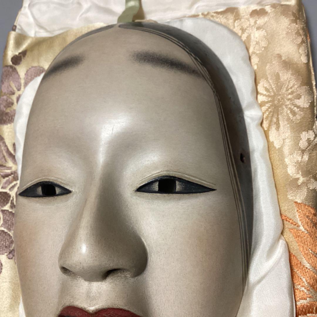 委託品 能面 能面師『堀安右衛門』作 増女 共箱 売り切り｜能面 能面
