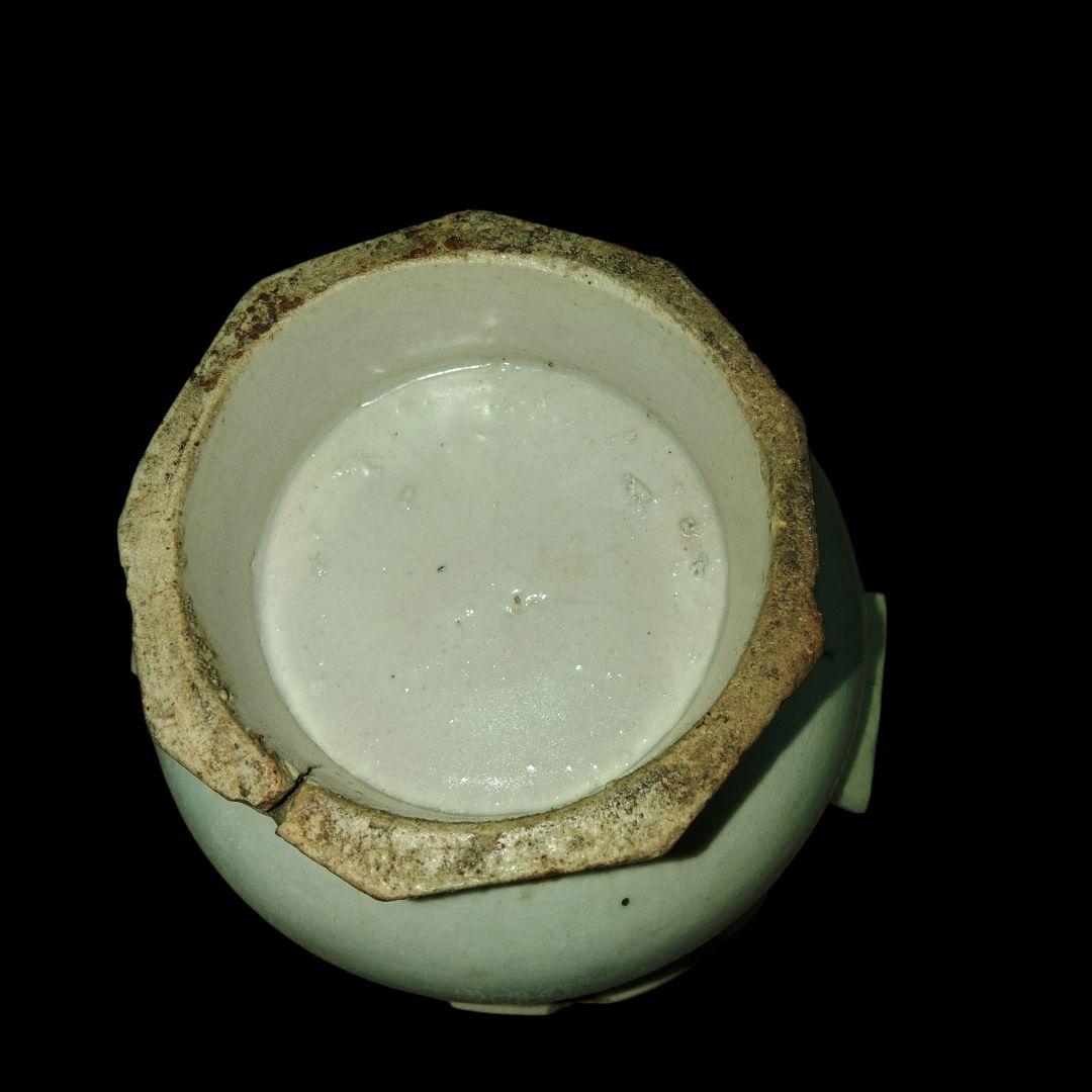 李朝　白磁香炉　朝鮮美術　骨董品　アンティーク