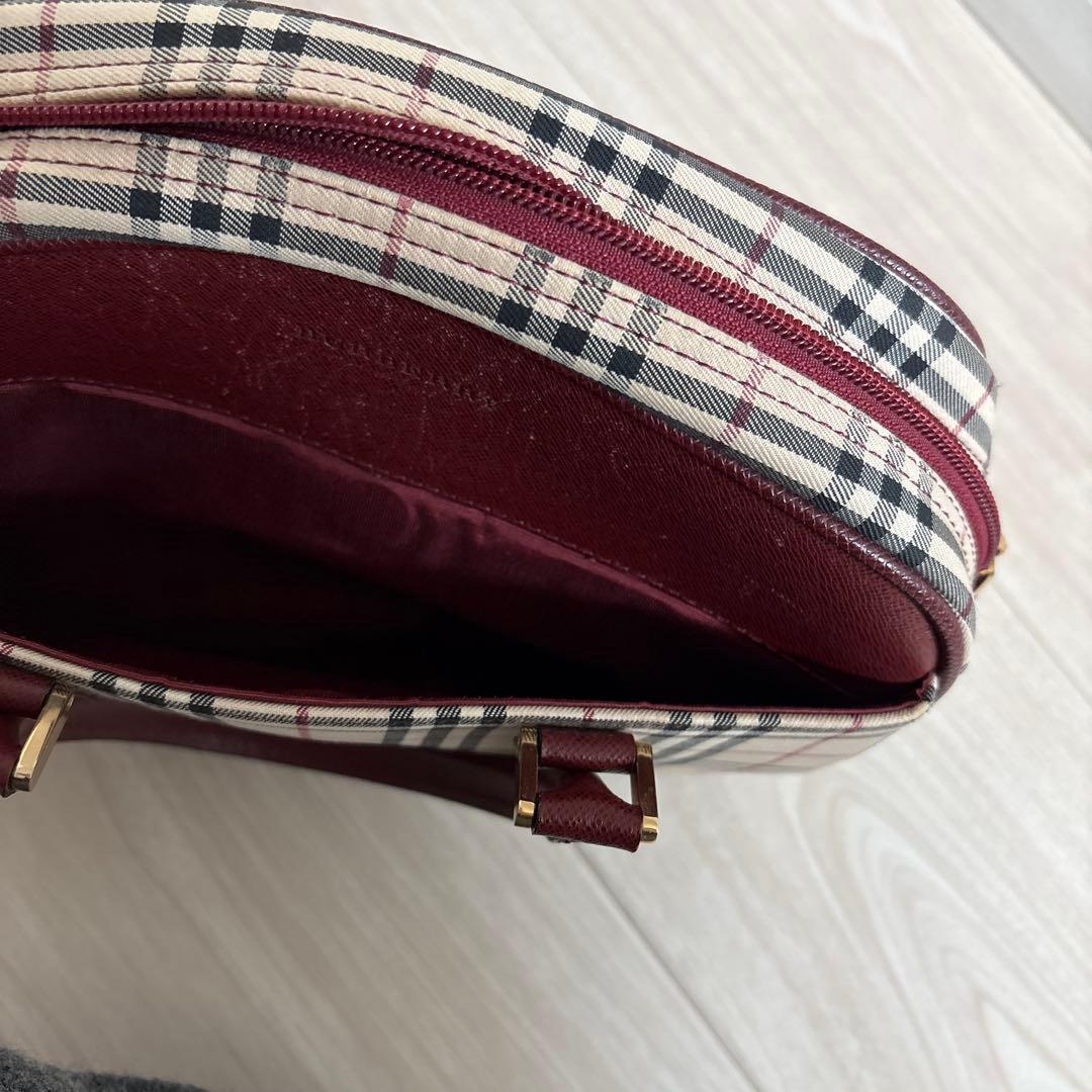 Burberry チェック柄 ハンドバッグ