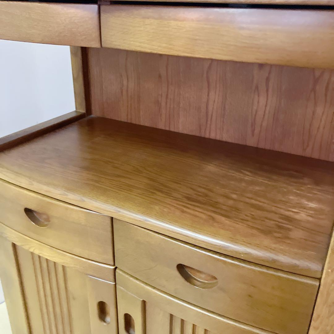 天然木 キャビネット 電話台 FAX台 コンソール サイドチェスト レンジ