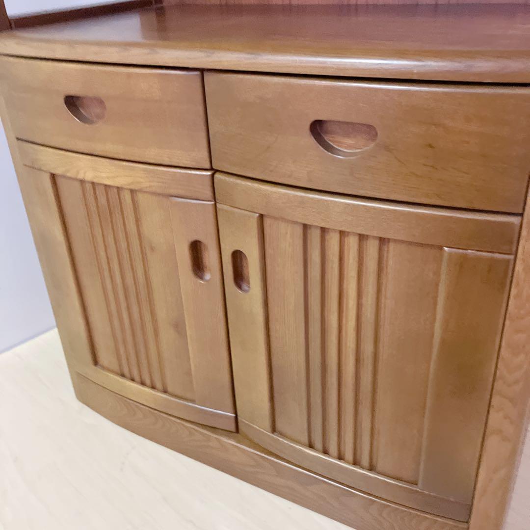 天然木 キャビネット 電話台 FAX台 コンソール サイドチェスト レンジ