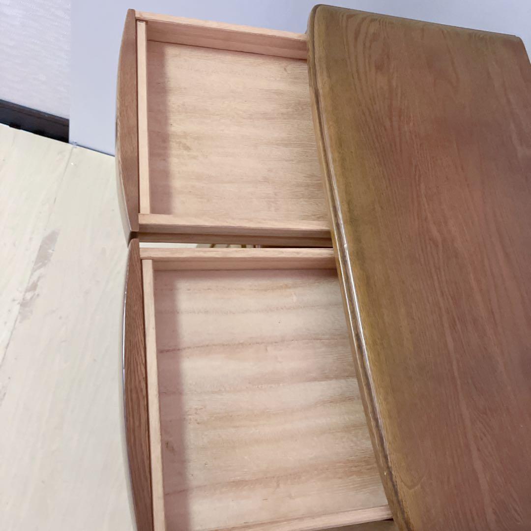 天然木 キャビネット 電話台 FAX台 コンソール サイドチェスト レンジ