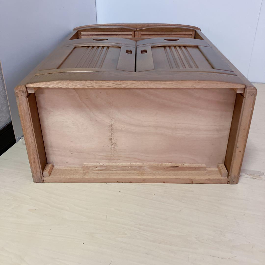 天然木 キャビネット 電話台 FAX台 コンソール サイドチェスト レンジ