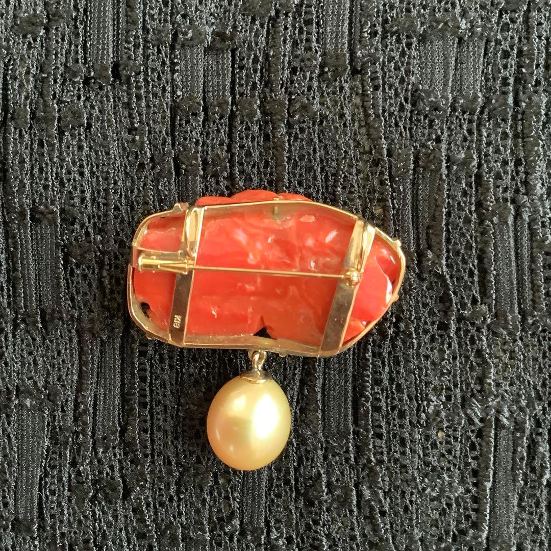 も*し様 保証書あり パール サンゴブローチの通販はau PAY マーケット