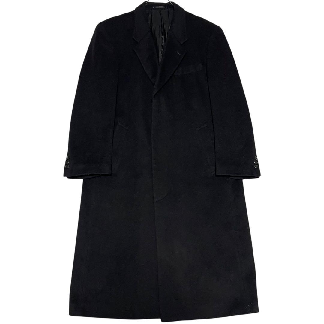 カシミヤ混【SPIV】マキシ丈比翼ロングチェスターコート ウール