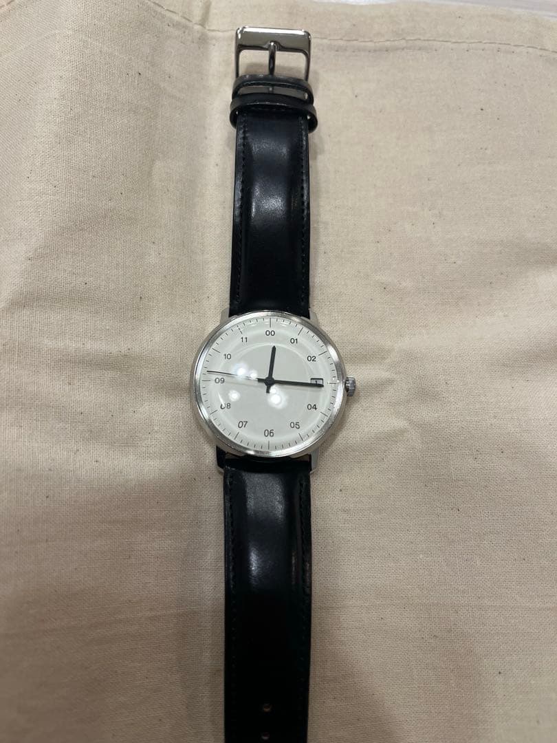 sazare SK02 ブラックコードバン ベルト　自動巻 腕時計