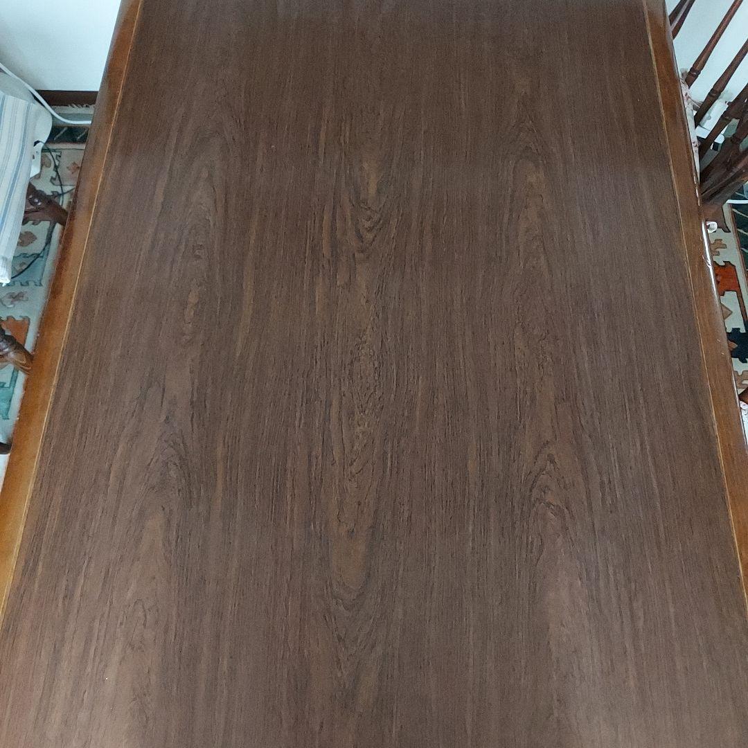 木製長方形ダイニングテーブル　　飛騨産業　キツツキマーク　W156cm