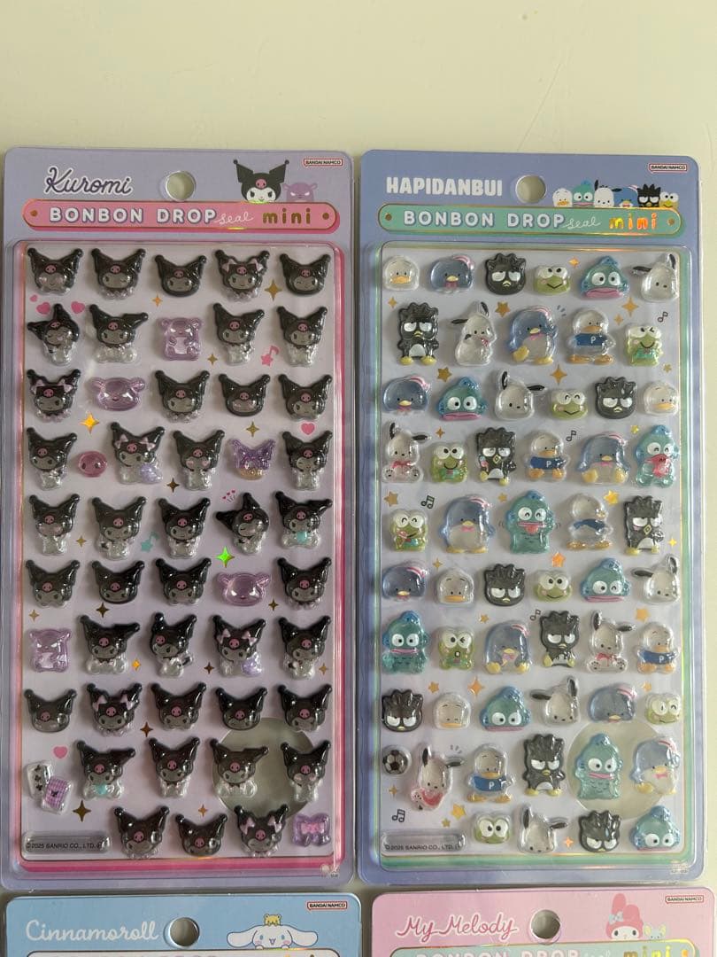 サンリオminiボンボンドロップシール8種セット