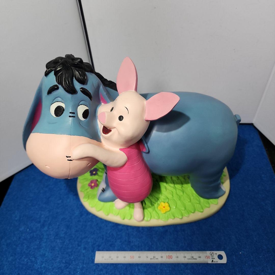 レア くまのプーさん イーヨーとピグレットのガーデニングフィギュア 置物