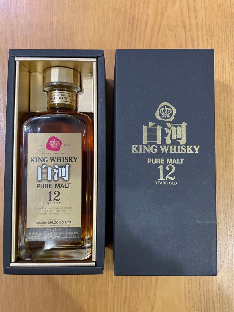 ◇未開栓 キングウイスキー白河ピュアモルト12年 720ml キング