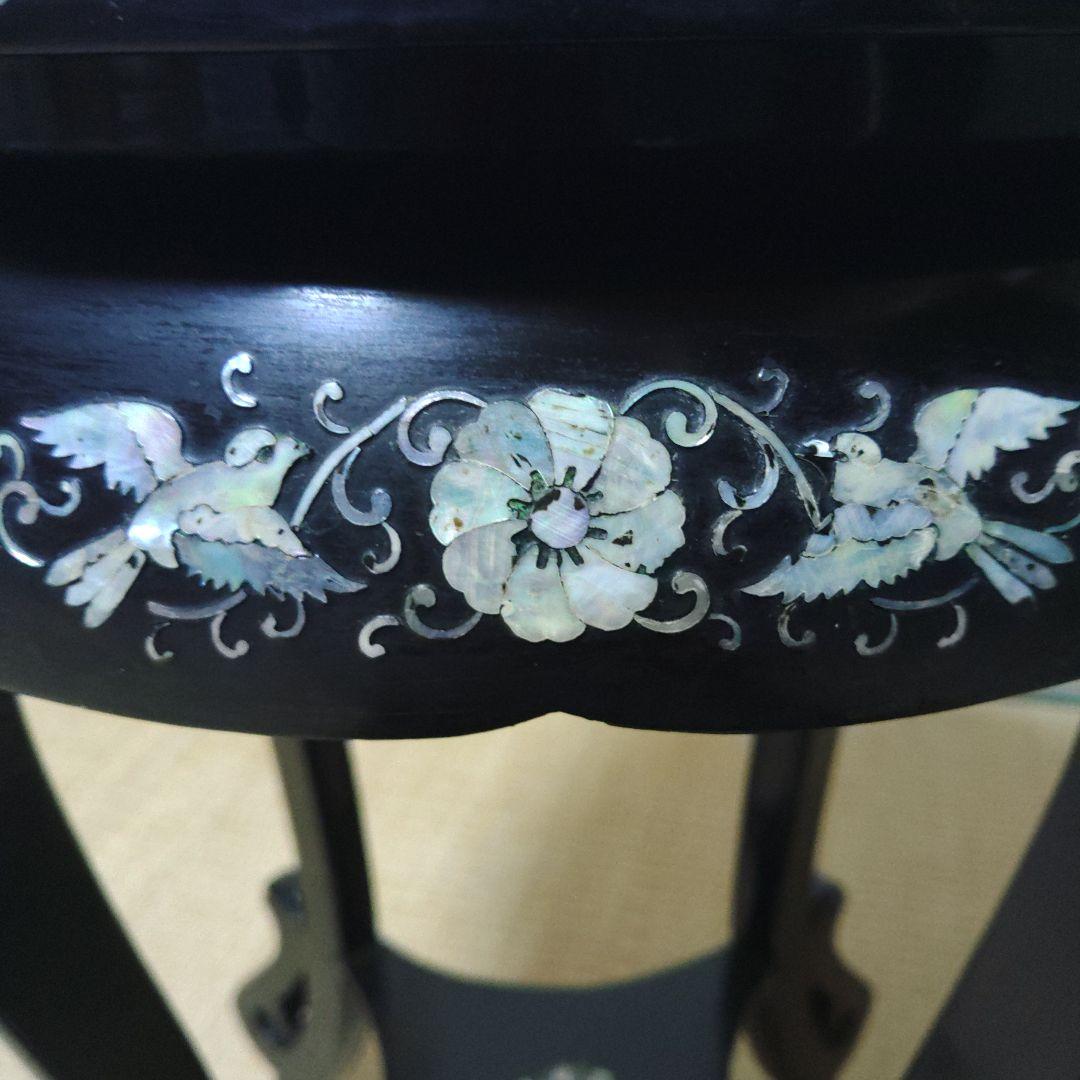 朝鮮美術 螺鈿飾台 伝統工芸品 アンティーク