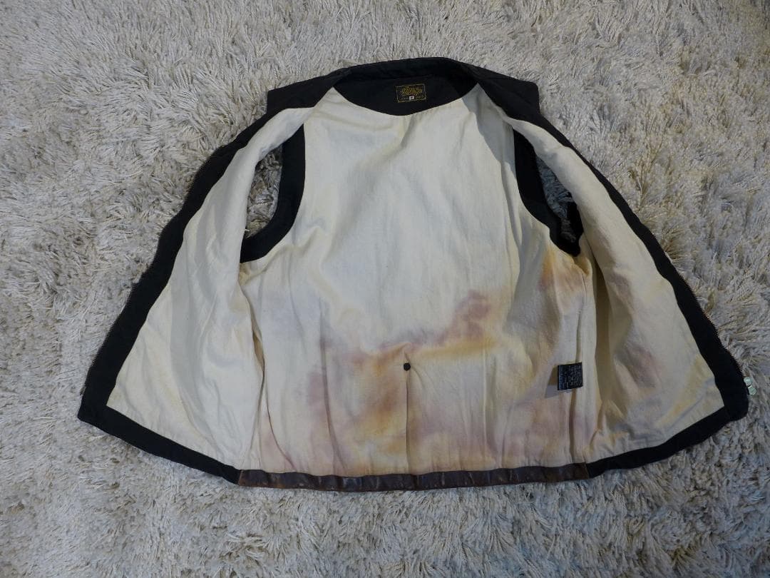 GERUGAベスト３本革キルティング2wayフリーホイーラーズoldjoeゲルガ