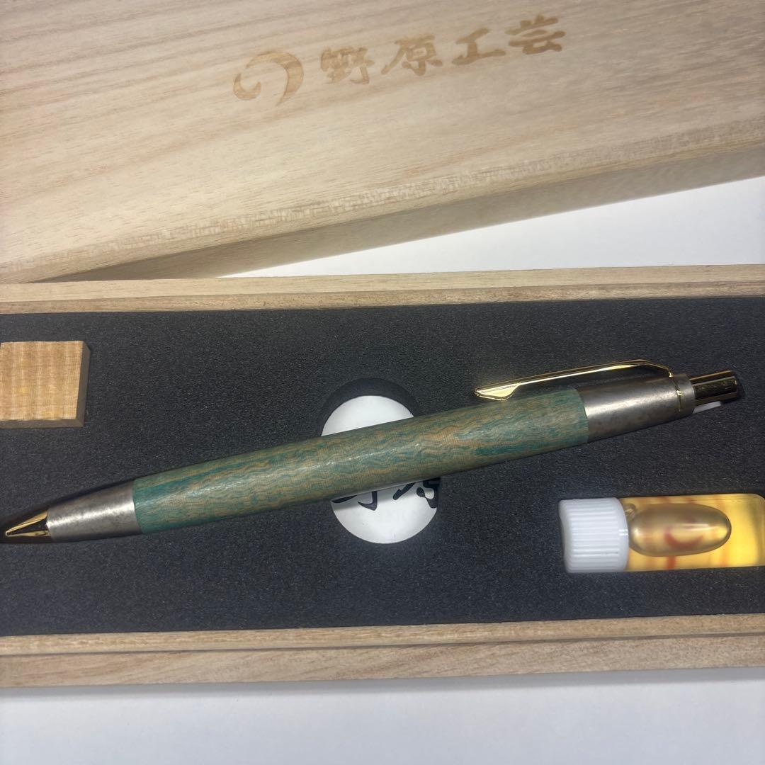 野原工芸 斑紋金具 スタボライズウッド緑 シャープペンシル - メルカリ