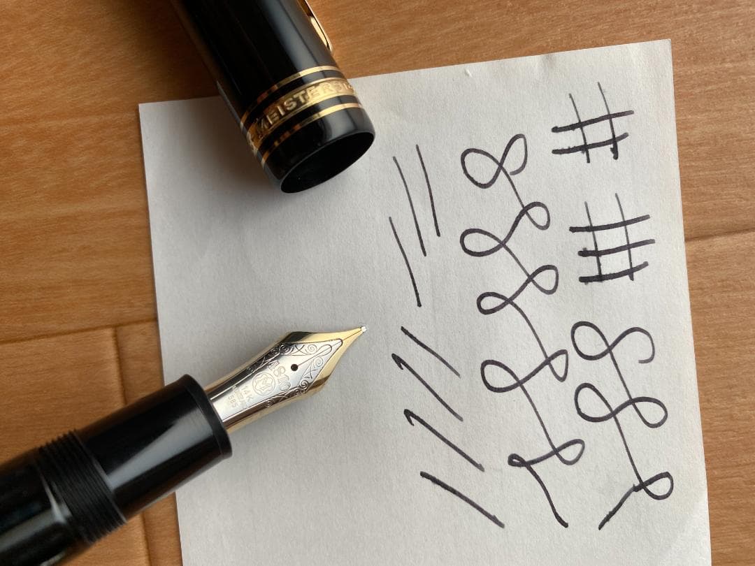 モンブラン149 万年筆エボナイトマイスターシュテュック14k 中字欠け