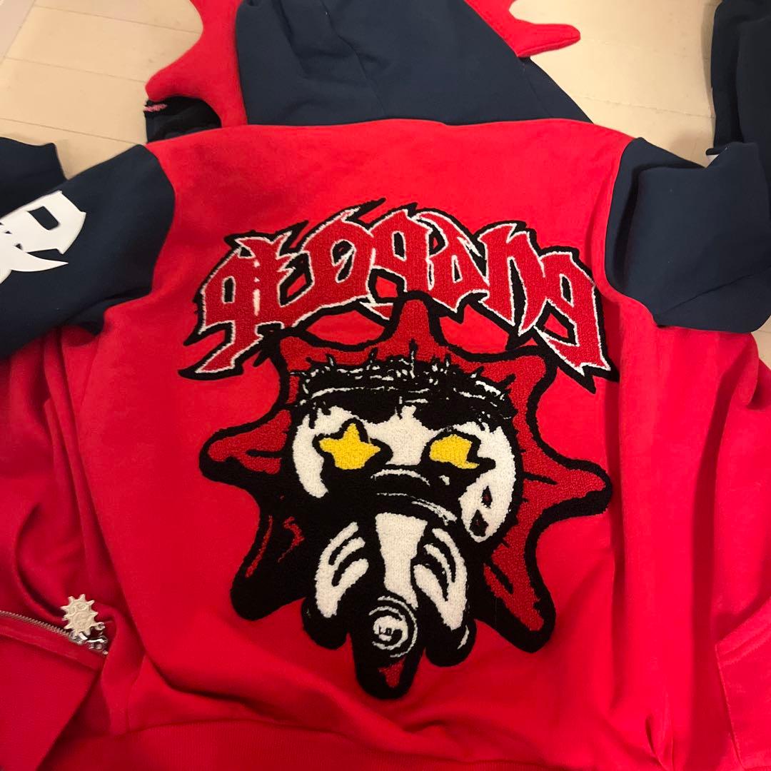 公式購入glo gangフード付きパーカー