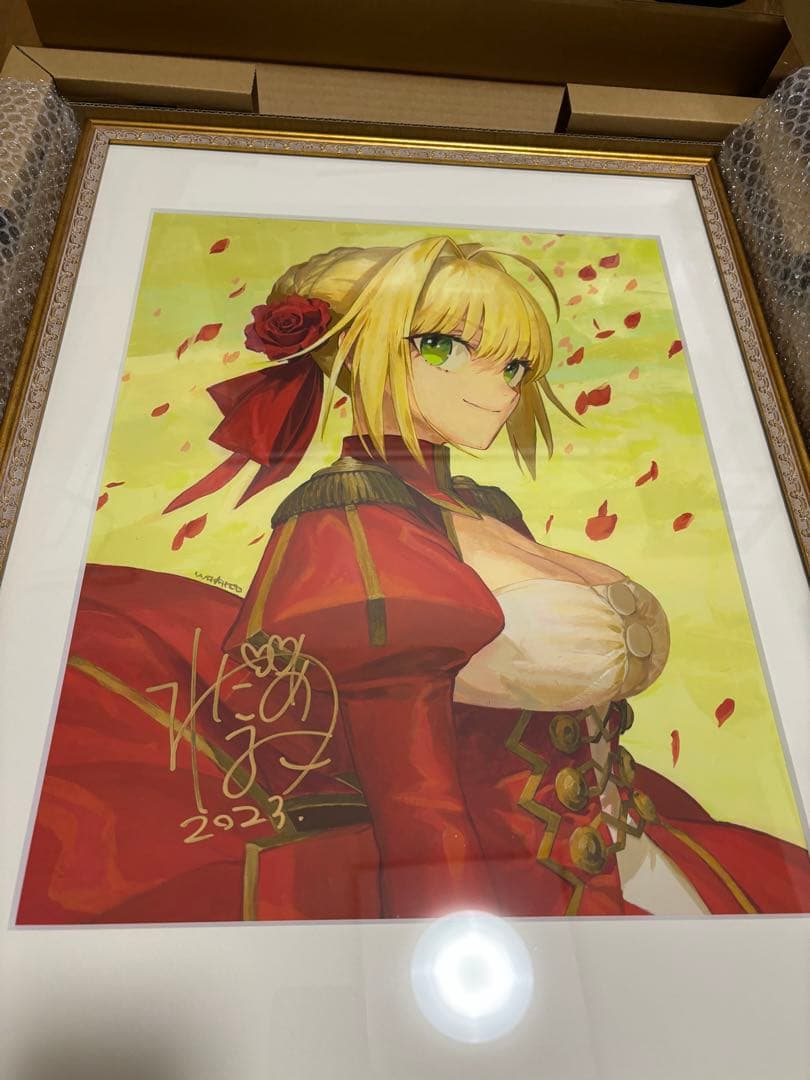 ワダアルコ展 FateEXTRA ART WORKS B3複製画 直筆サイン入 - メルカリ