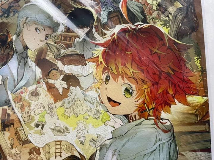 約束のネバーランド展　複製原画　キービジュアル（サイン入り）