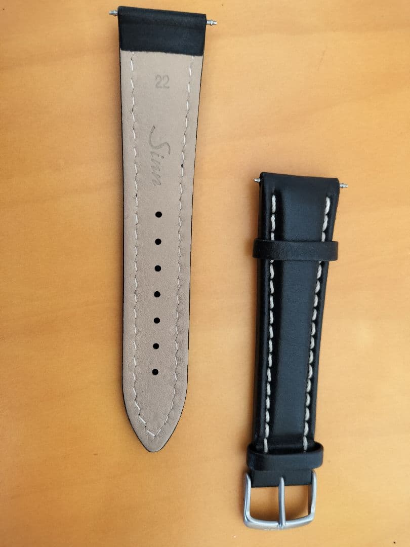 Sinn純正新品革ベルト22mm尾錠付き