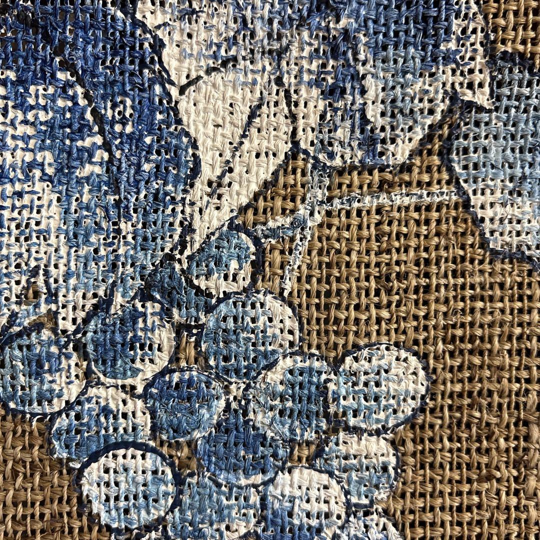 魯山人の四季 手描き本麻のれんコレクション 全4点 タペストリー 未