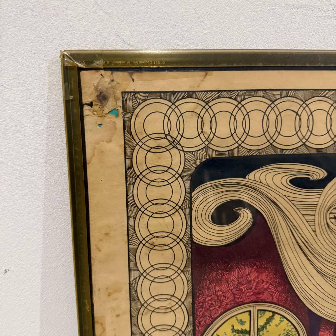 70s GAWDAWFUL 1970 ヴィンテージ ブラックライト ポスター - メルカリ