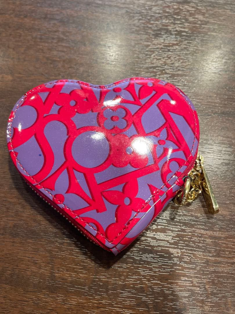 【希少デザイン】　ルイ・ヴィトン ハート型 ケース チャーム付き