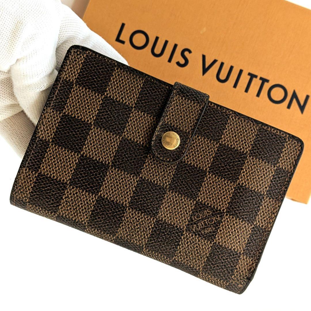 ルイヴィトン ダミエ エベヌ ポルトモネ ビエ ヴィエノワ がま口 C28