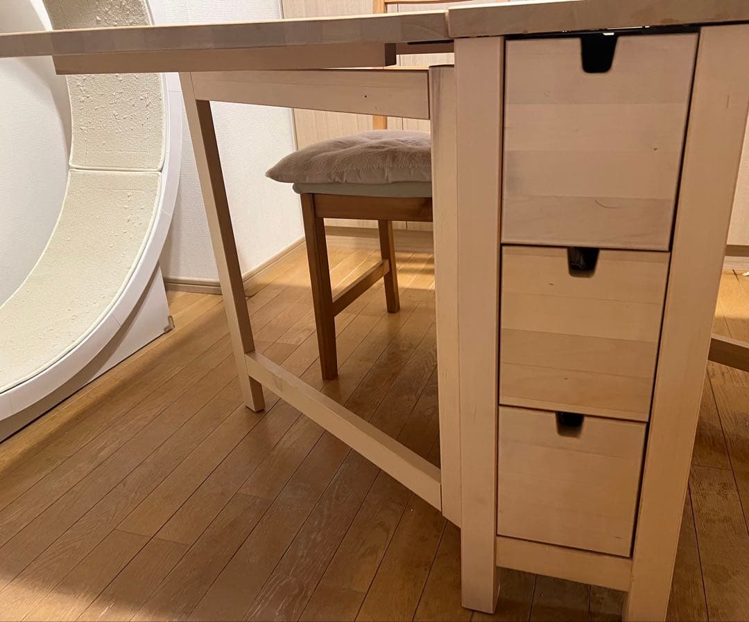 IKEA NORDEN ノールデン ゲートレッグテーブル, バーチ