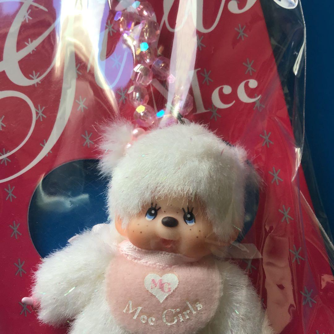 モンチッチ　MCC GIRLS ぬいぐるみストラップ白　レア！　正規品　限定品