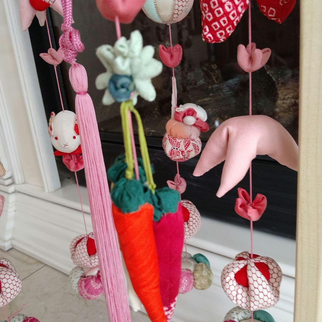 吊るし飾り　　台高さ　130センチ　 ２個掛け用　ハンドメイド