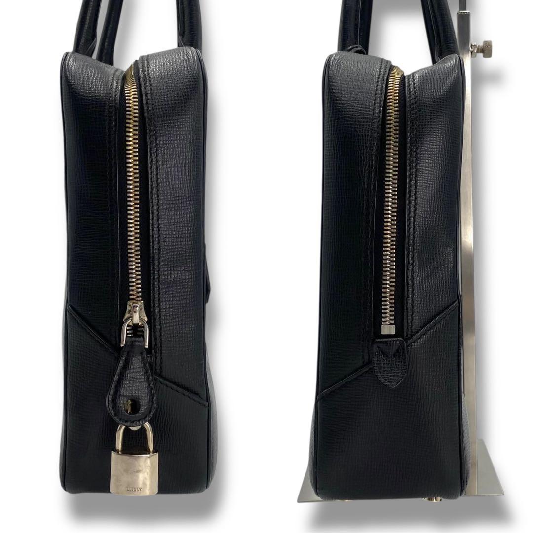 美品 BALLY バリー レザー 2WAY バッグ ビジネス A4 ブラック